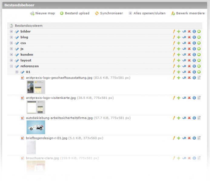 contao bestandsbeheer