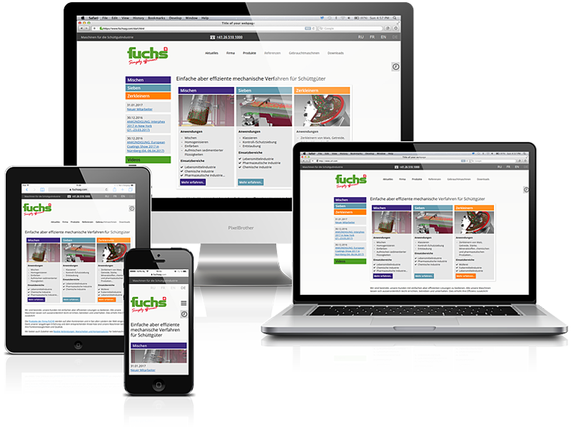 webdesign maschinenbau